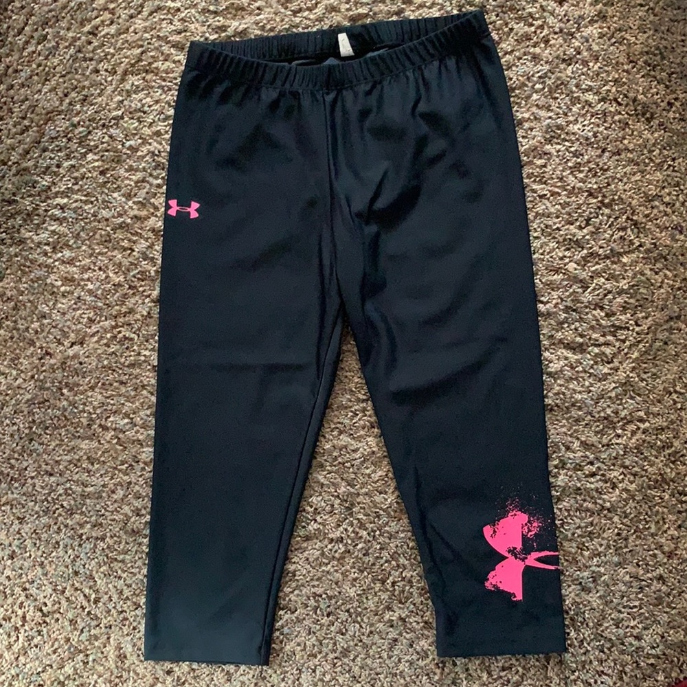 under armor capri work out pants